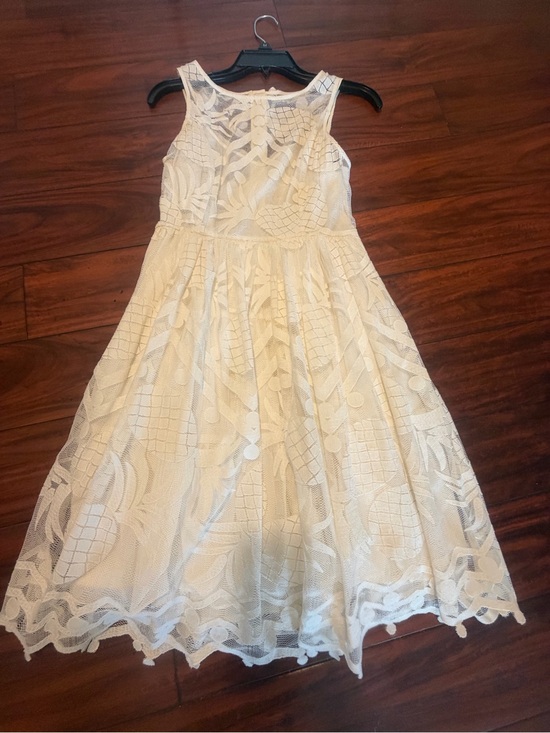 Maeve Dresses & Skirts - Maeve Cream Lace Midi Dress
